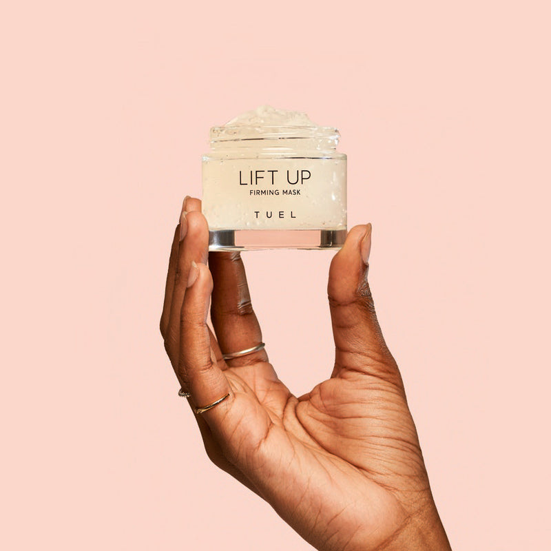 Lift-Up-Firming-Mask-Tuel-Skincare-Holding